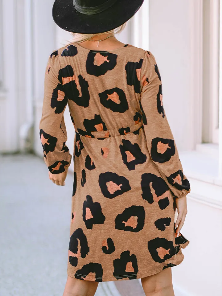 * APP EXCLUSIVE* Leopard Button-Up Dress