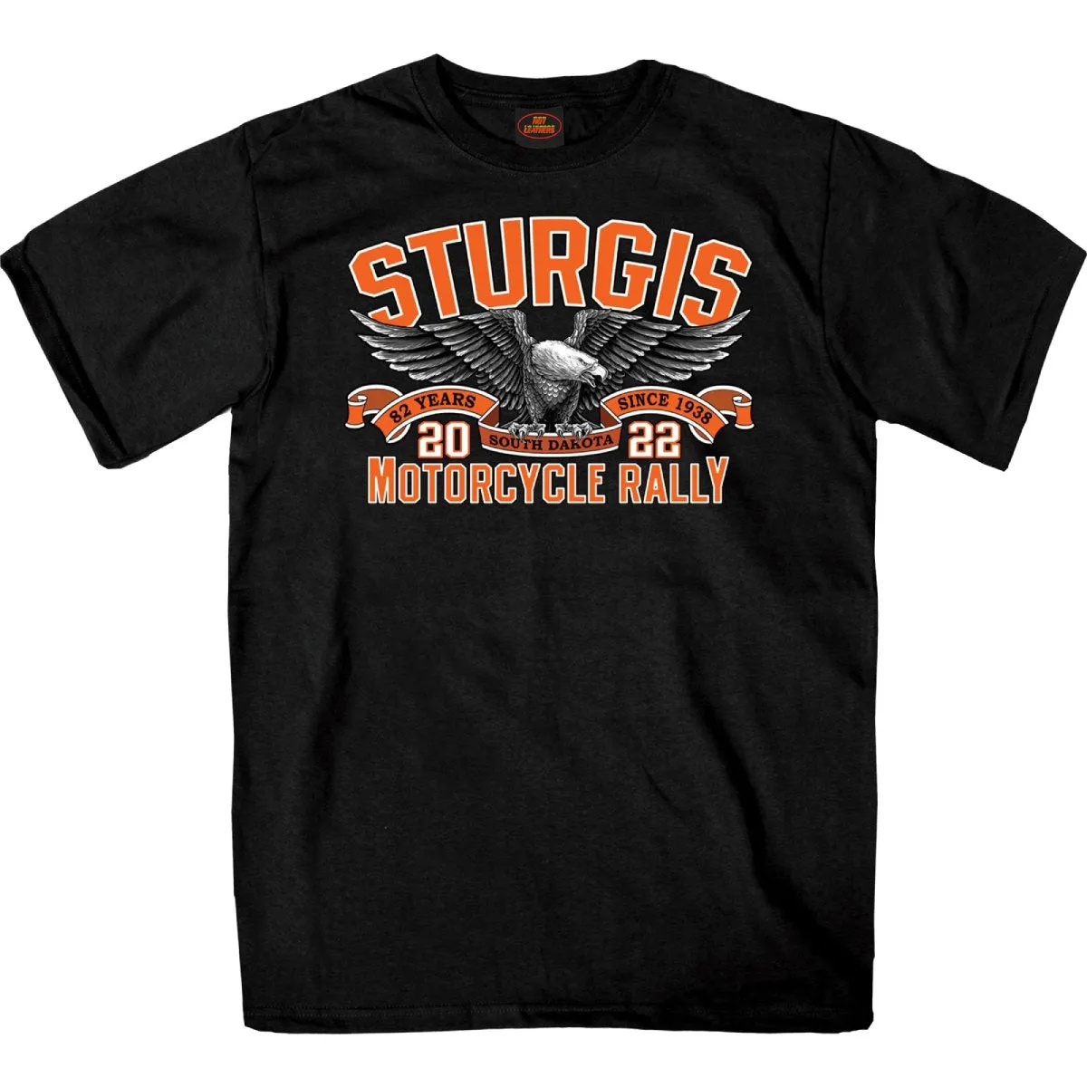 2022 Sturgis Motorcycle Rally SPB1021 Men’s Main Street Photo Black T Shirt