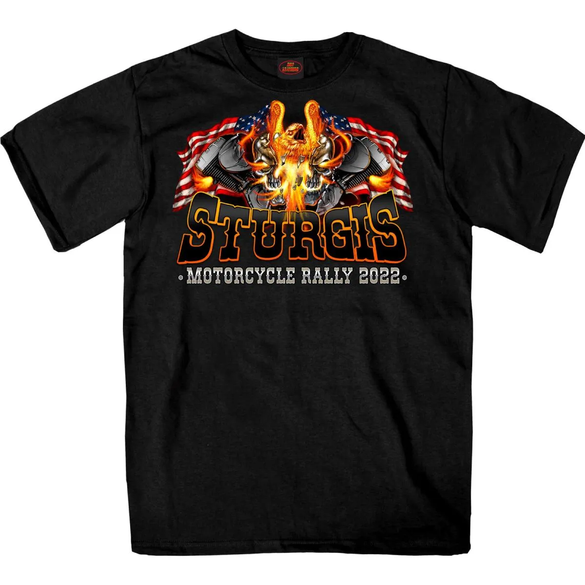 2022 Sturgis Web Exclusive SPB1037 Men's Black Eagle Explosion T-Shirt