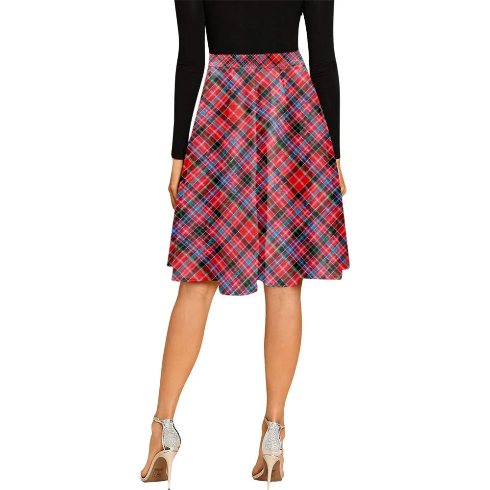 Aberdeen District Tartan Melete Pleated Midi Skirt