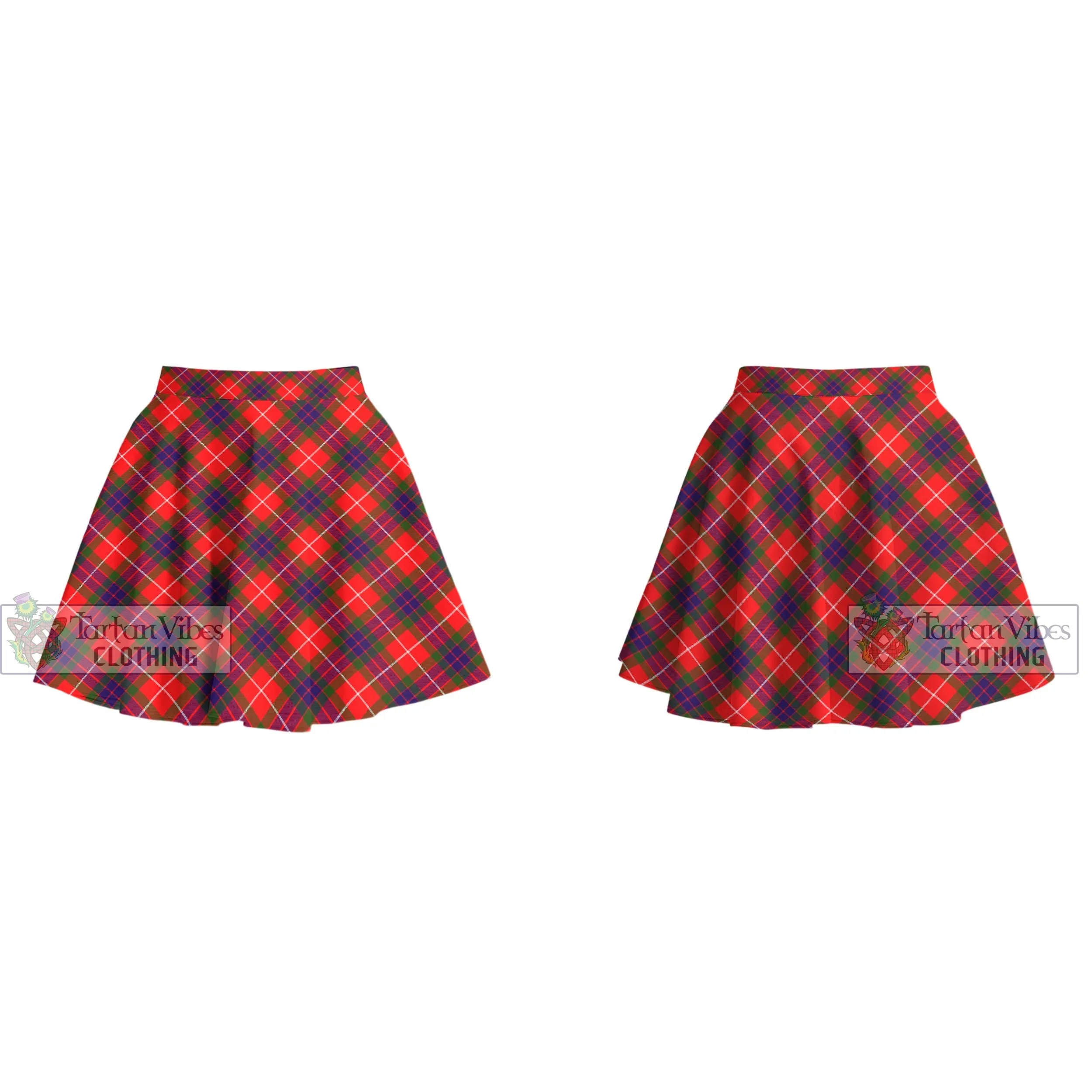 Abernethy Tartan Women's Plated Mini Skirt