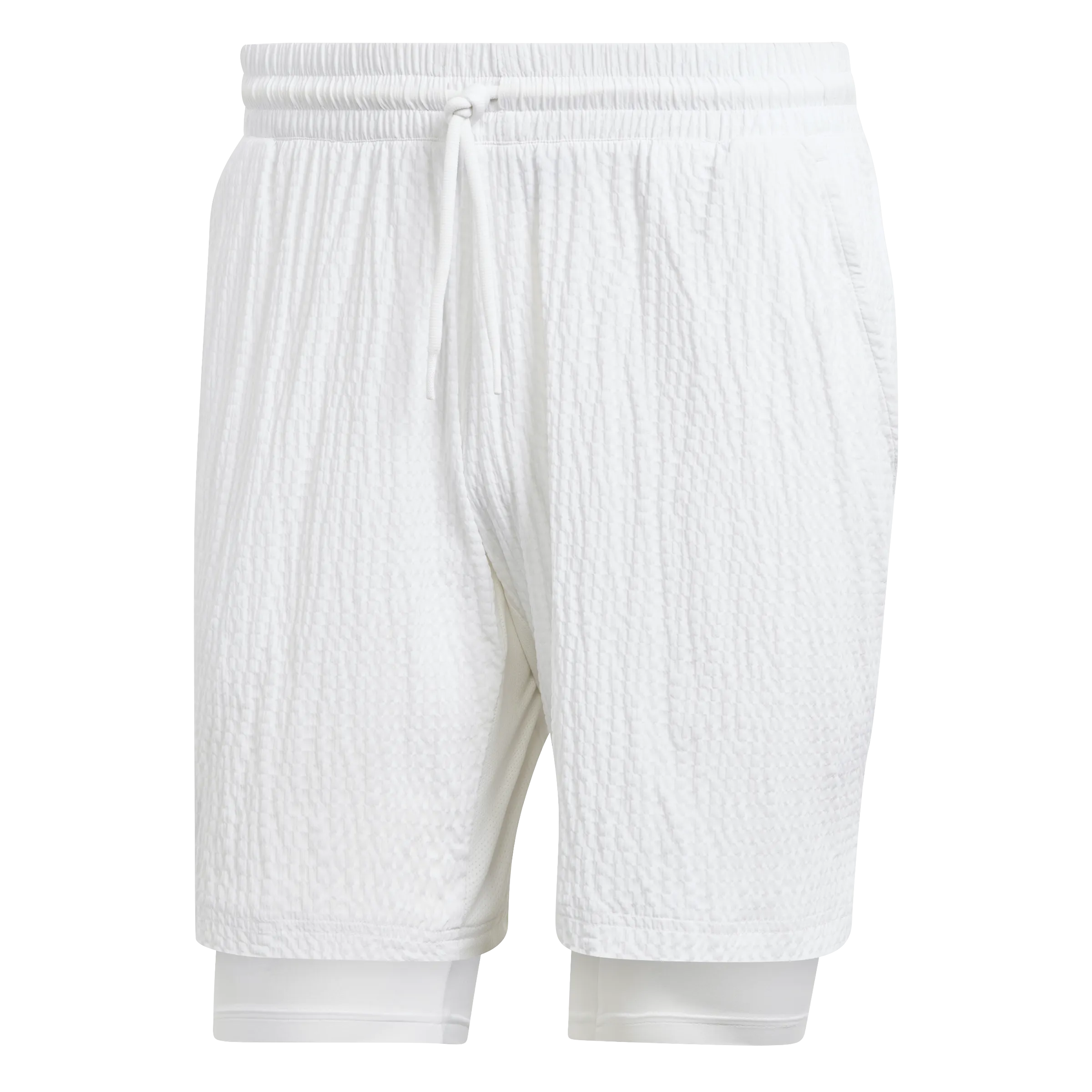 Adidas 2 in 1 Mens Tennis Short Pro - White