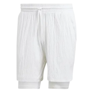 Adidas 2 in 1 Mens Tennis Short Pro - White