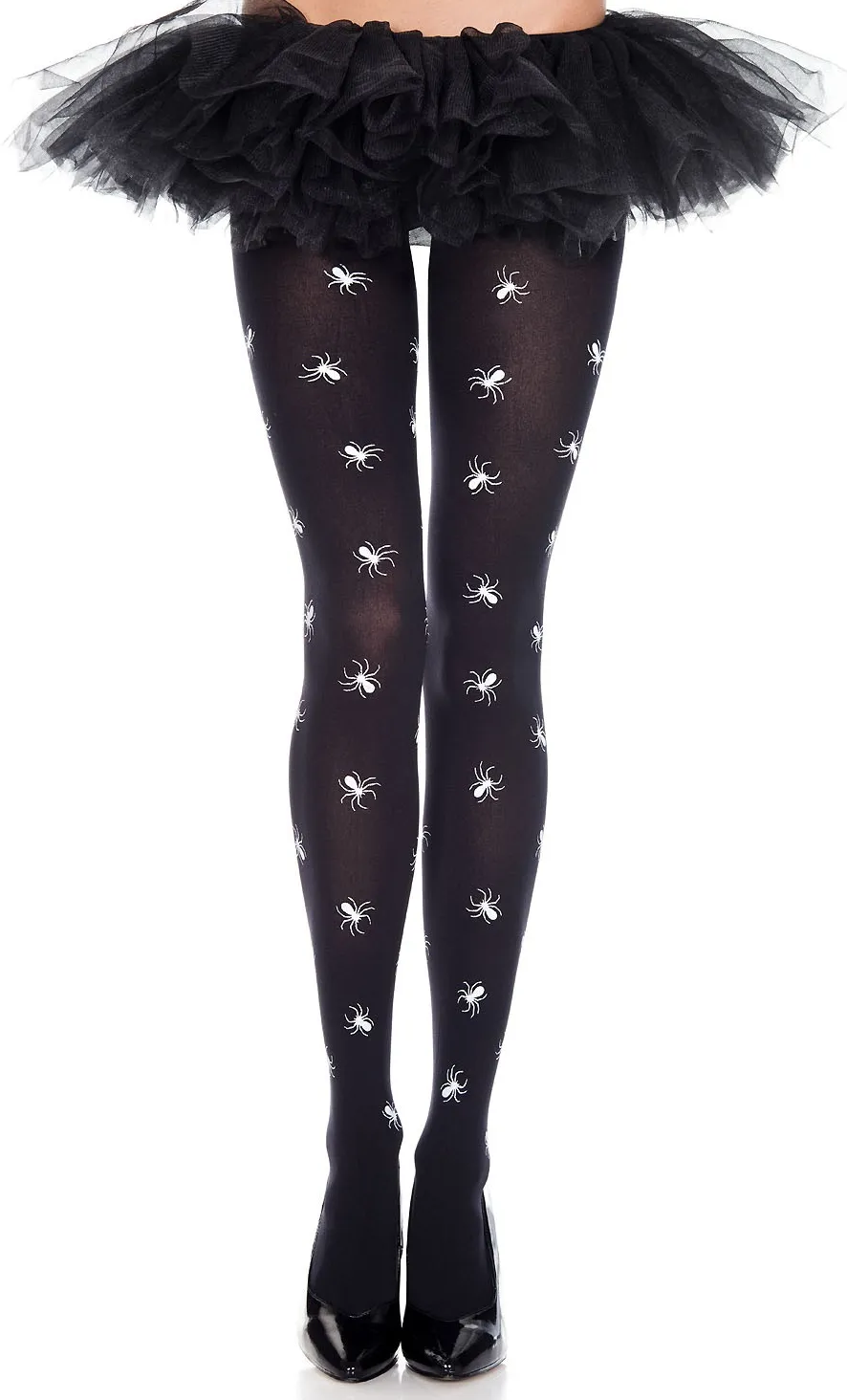 ALL OVER SPIDER PRINT TIGHTS