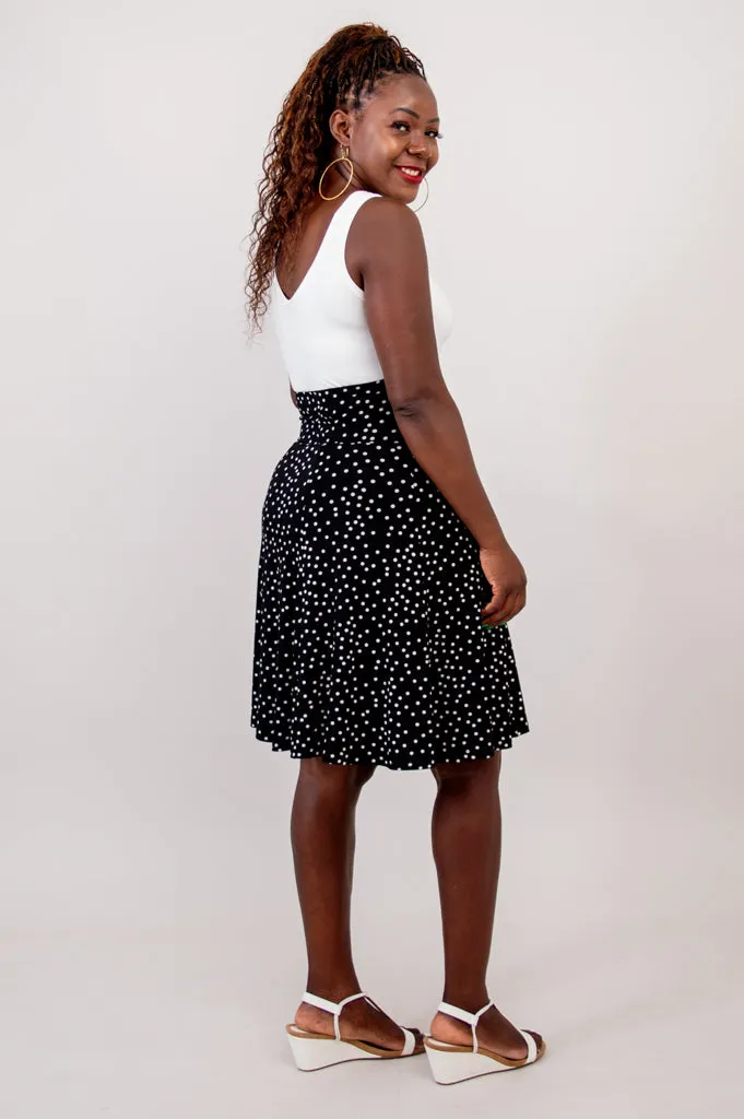 Aly Skirt, Polka, Bamboo