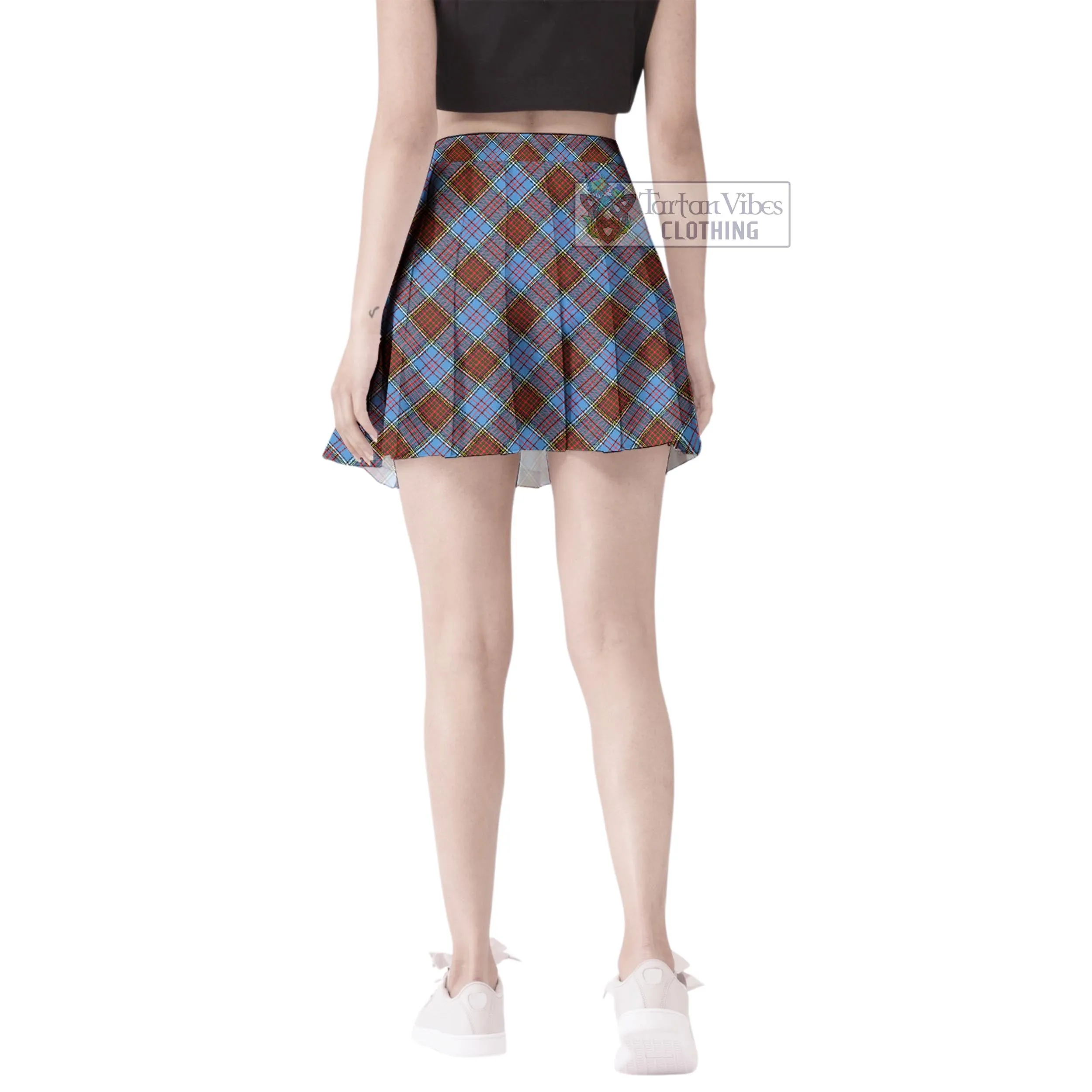 Anderson Modern Tartan Women's Plated Mini Skirt