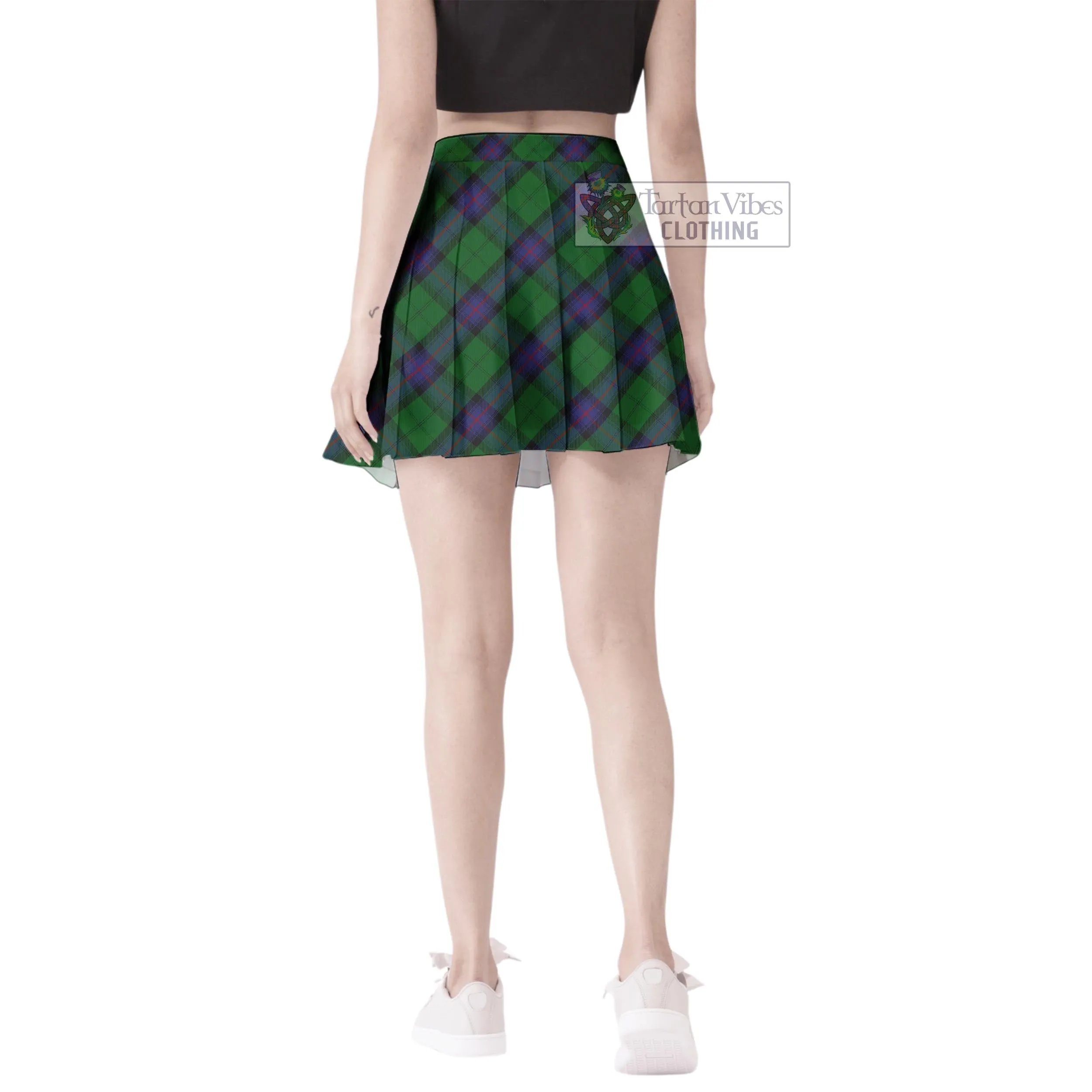 Armstrong Tartan Women's Plated Mini Skirt