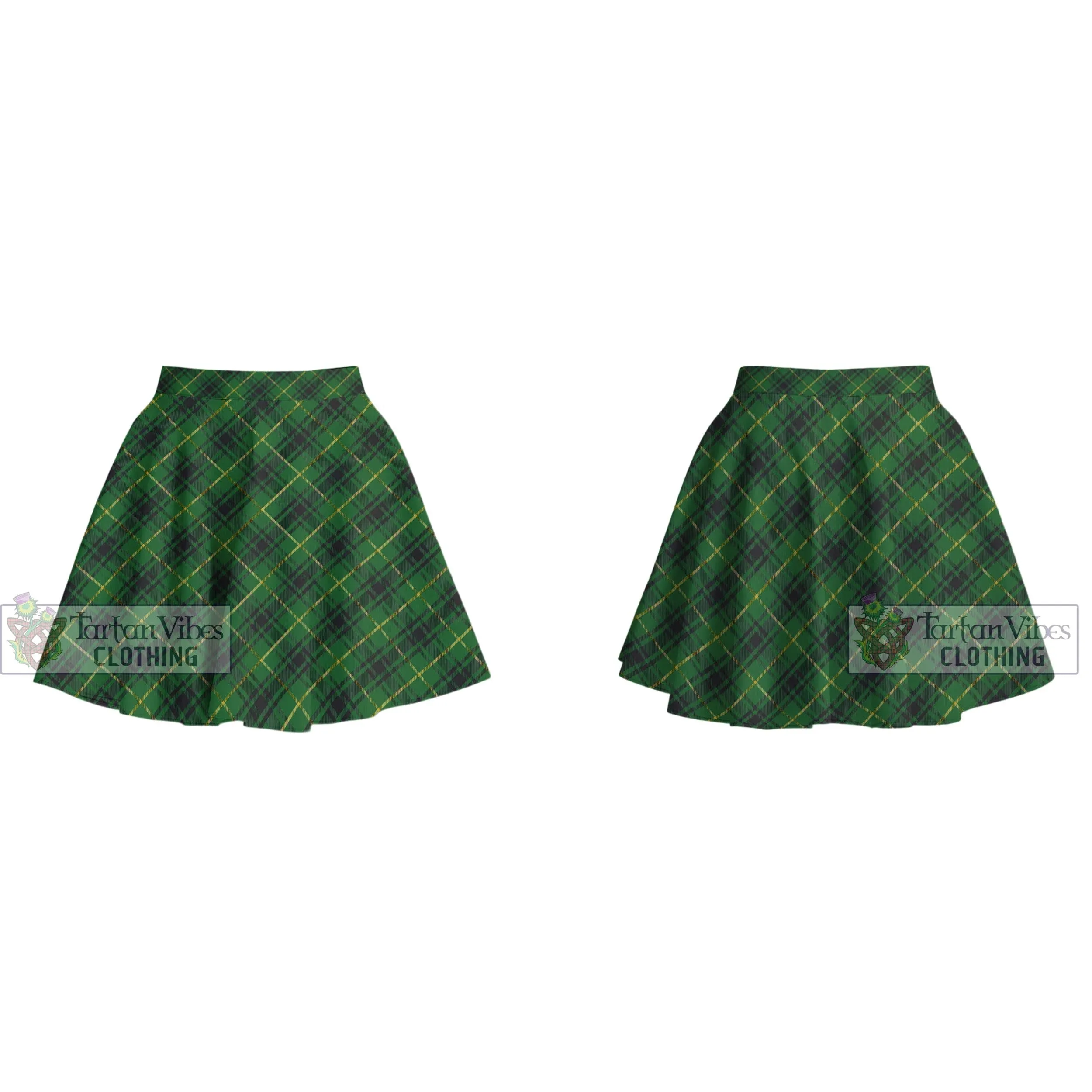 Arthur Tartan Women's Plated Mini Skirt