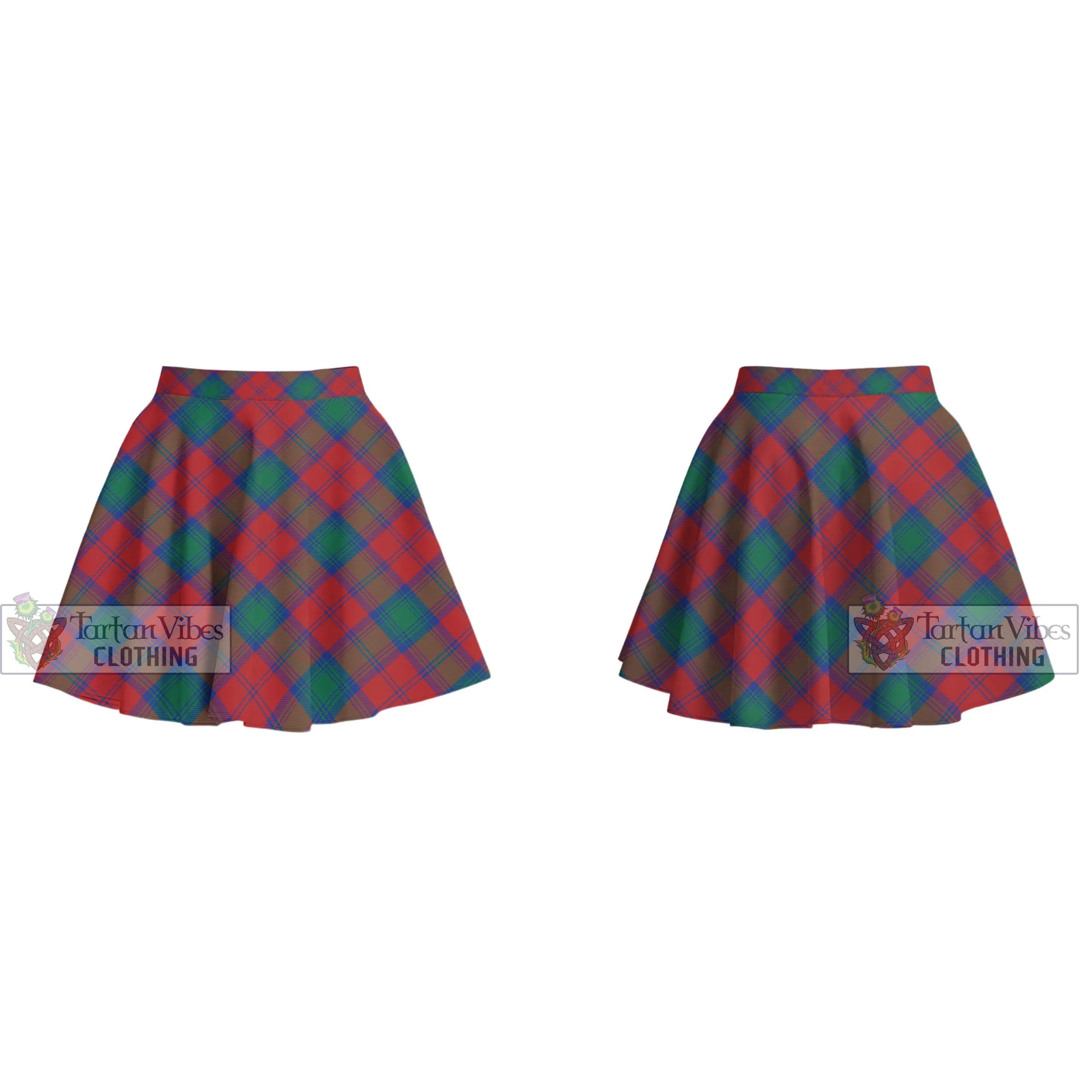 Auchinleck (Affleck) Tartan Women's Plated Mini Skirt