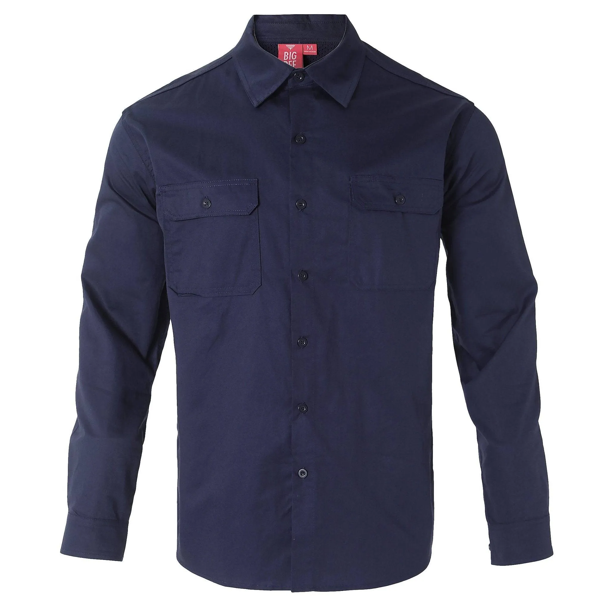 Big Bee Mens Work Shirts Lightweight Cotton, Traditional Workwear