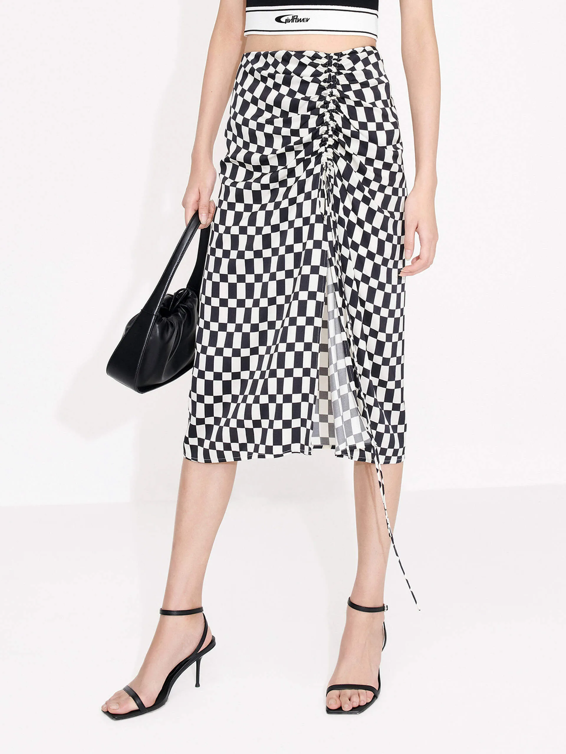 Chessboard Pattern Skirt