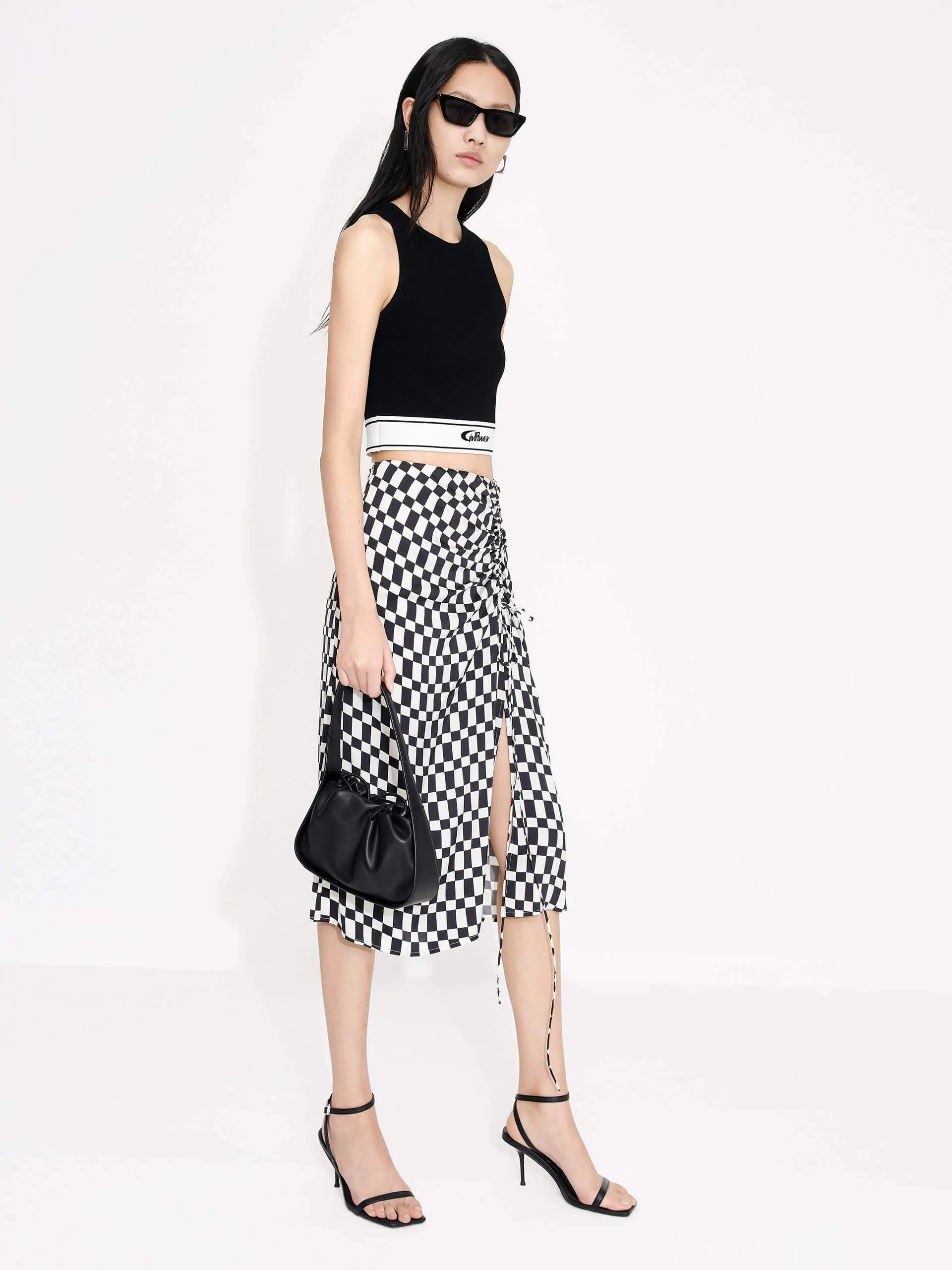 Chessboard Pattern Skirt