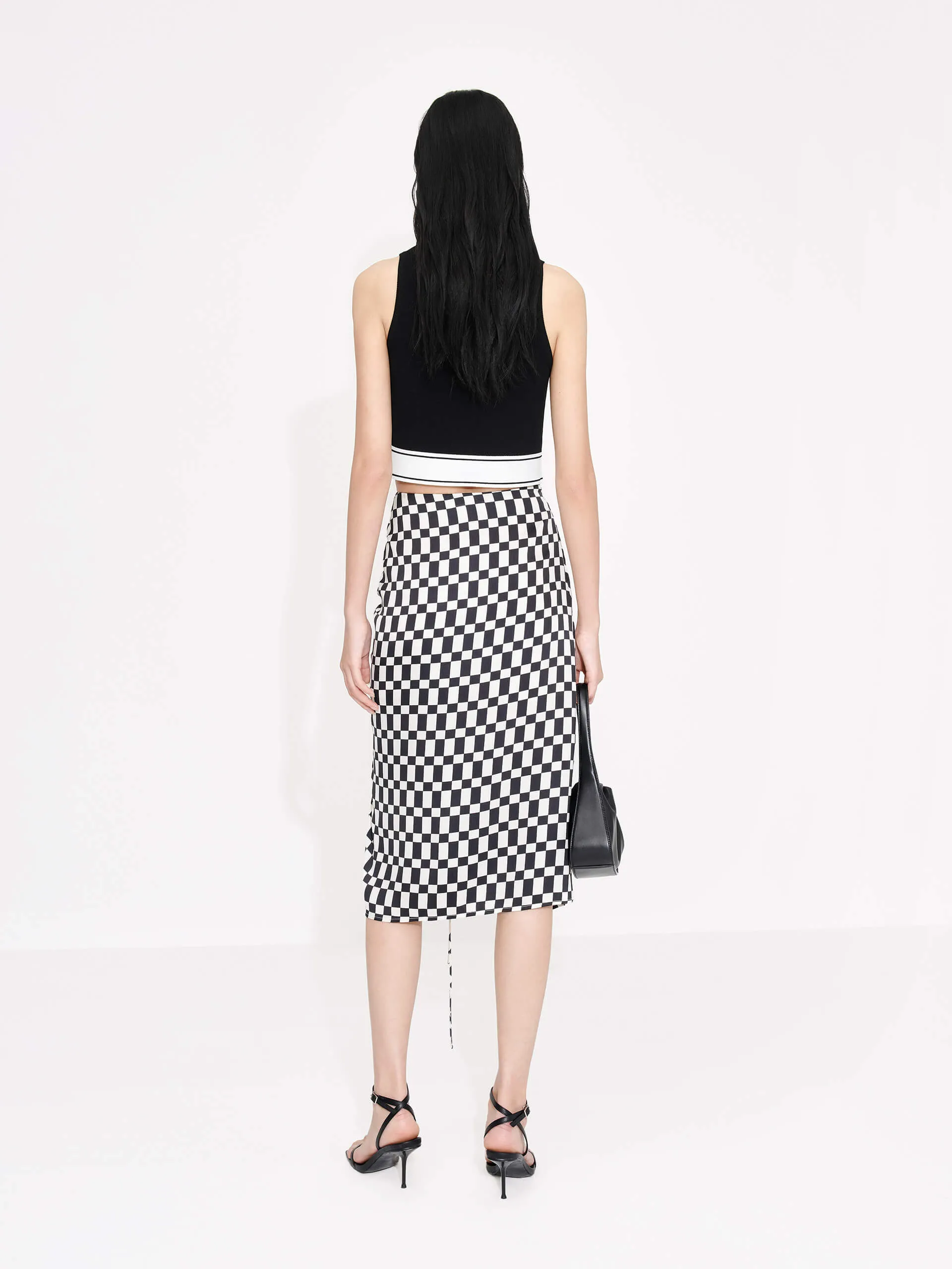 Chessboard Pattern Skirt