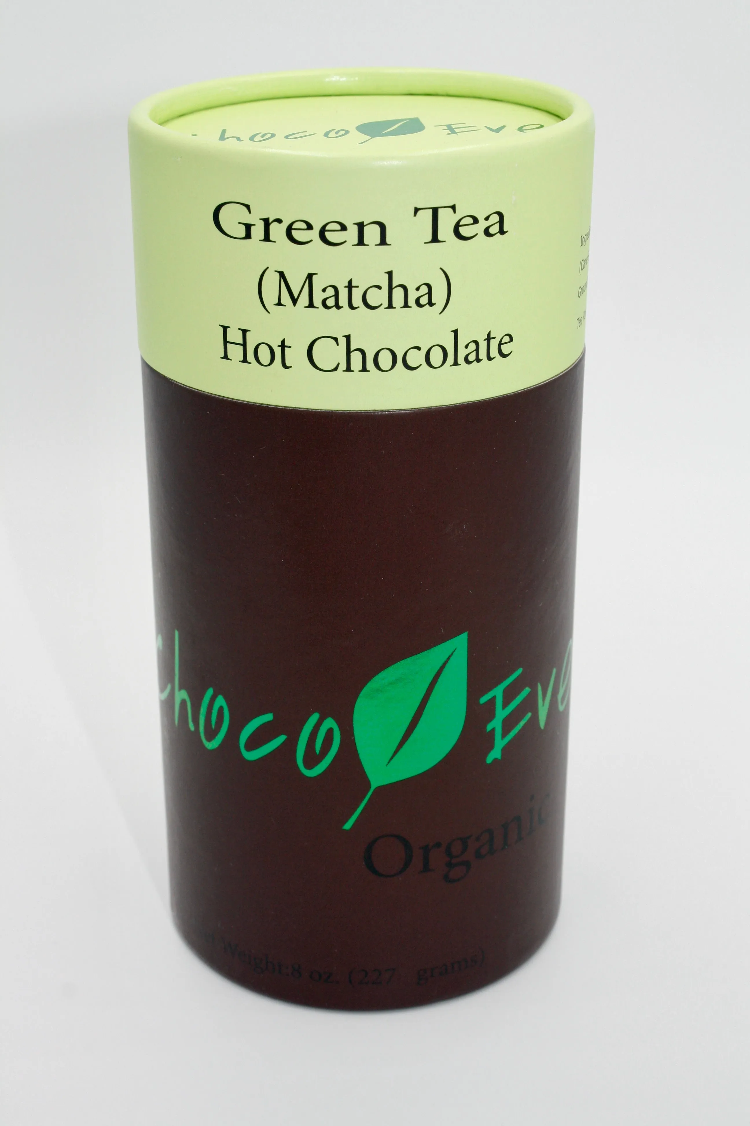 ChocoEve Organic Hot Chocolate - Green Tea Flavored