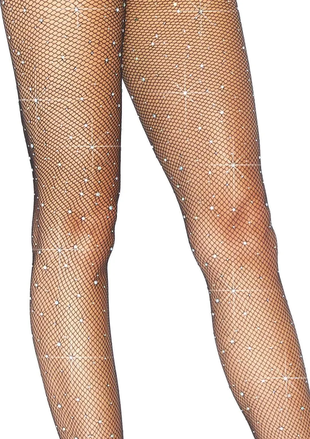 Colby Rhinestone Fishnet Tights