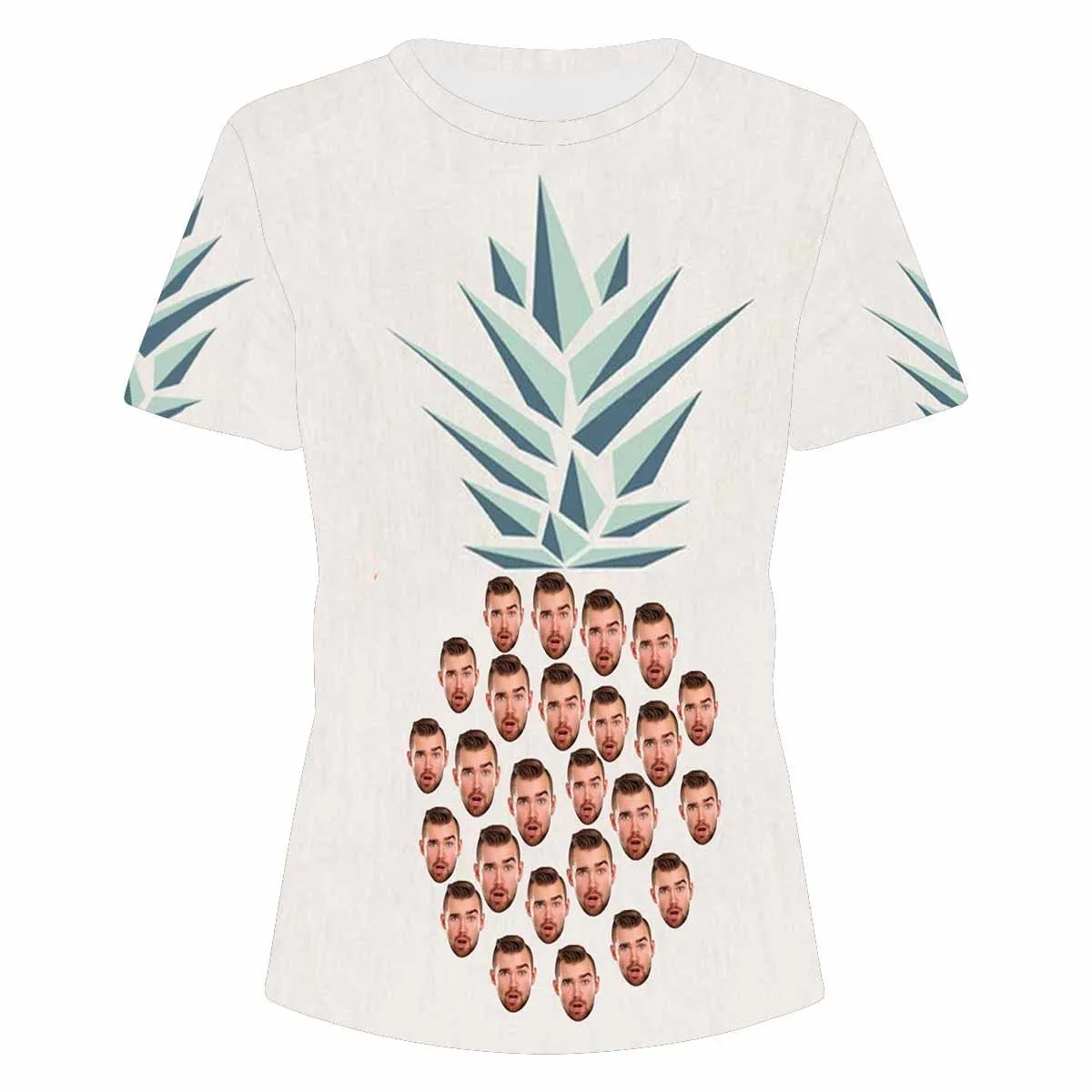 Custom Face Pineapple Women's T-shirt