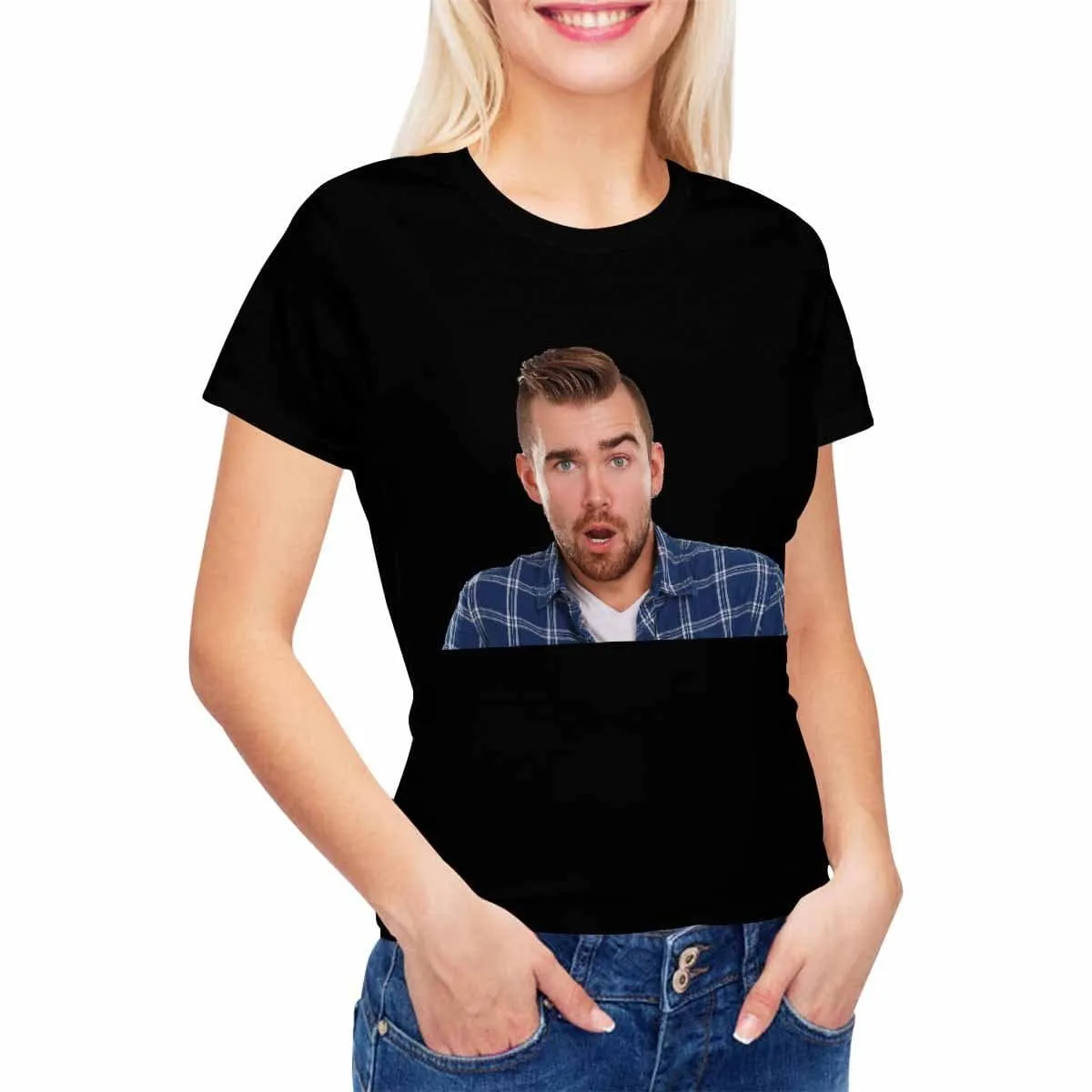 Custom Photo Funny Women's T-shirt