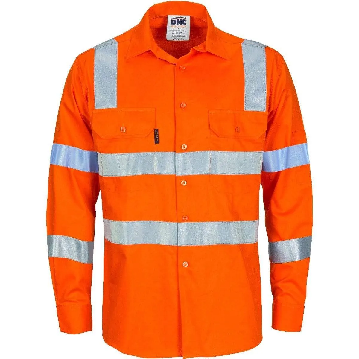 Dnc Workwear Hi-vis D/n Lightweight Cotton Shirt - 3743