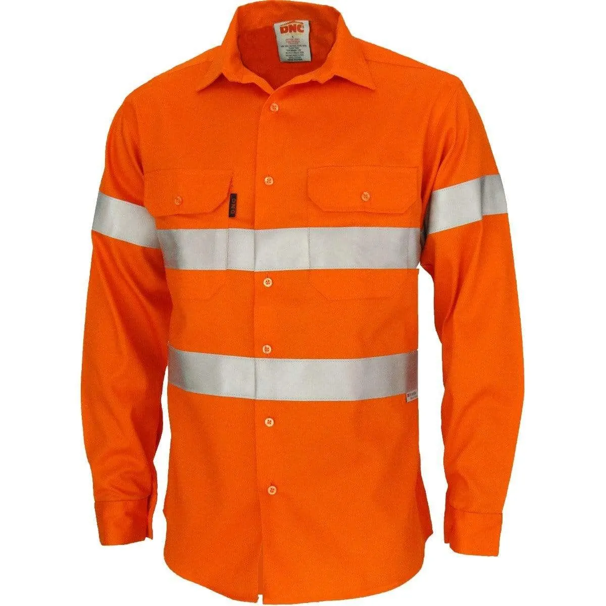 Dnc Workwear Patron Saint Flame Retardant Arc Rated Long Sleeve Taped Shirt With 3m Fr Tape - 3405