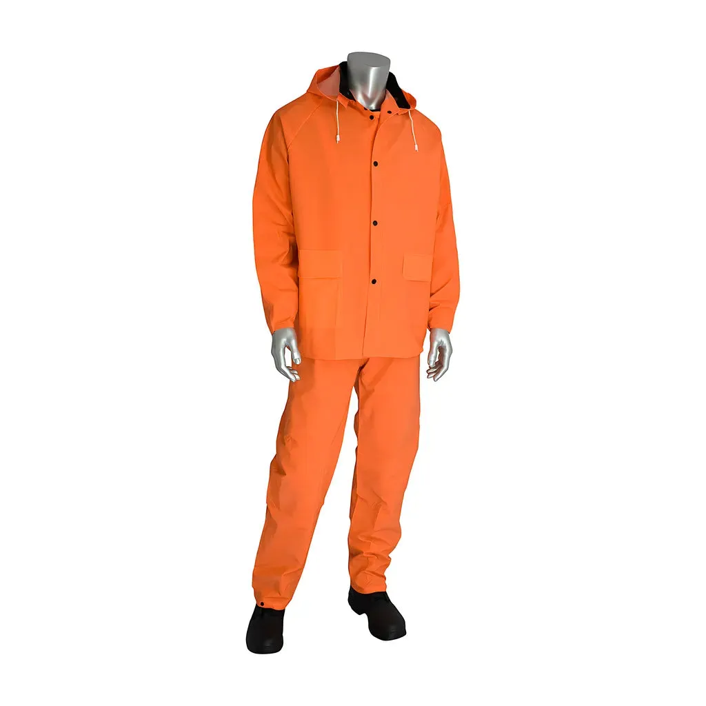 Falcon 201-360X3 Premium Hi-Vis Three-Piece Rainsuit - 0.35mm