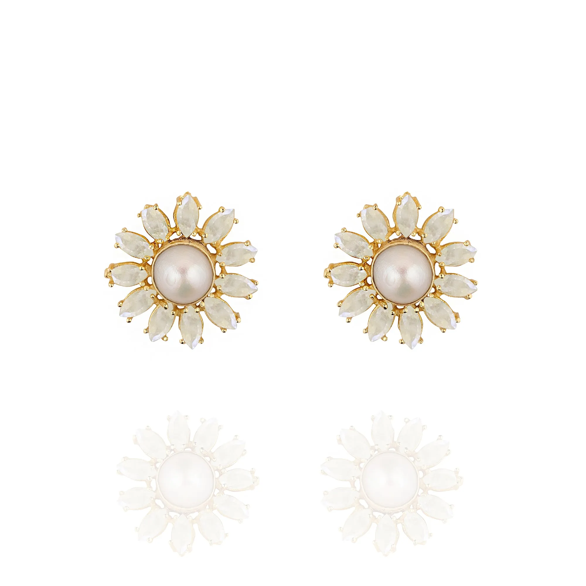 Ivory Blossom Studs