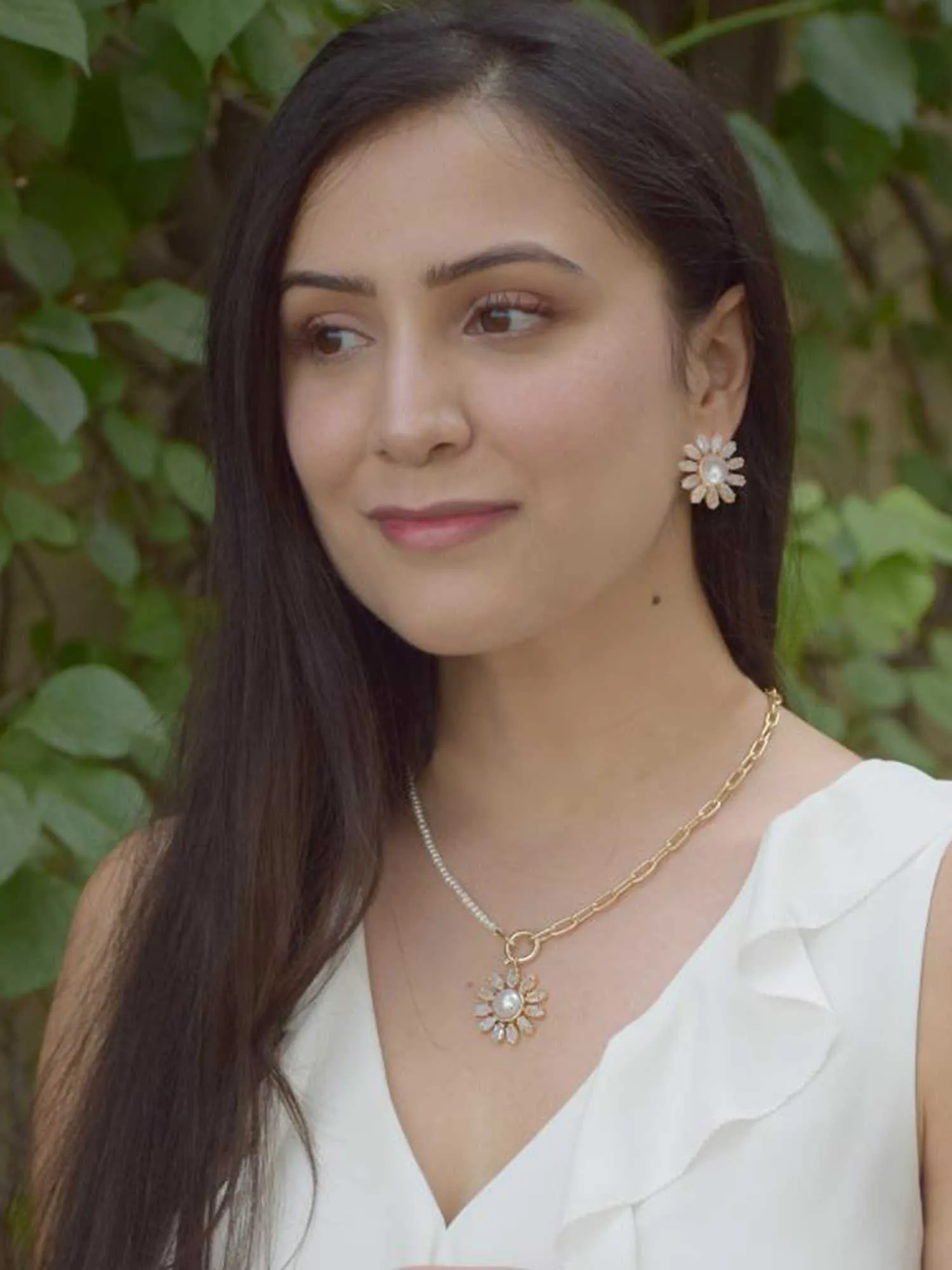 Ivory Blossom Studs