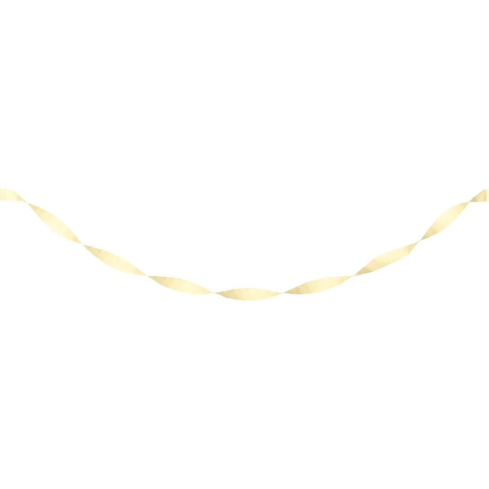 Ivory Crepe Paper Streamer 81ft  | 1ct