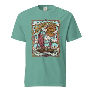 Jerry Garcia | 100% Cotton Pigment Dye | Mint Ship of Fools