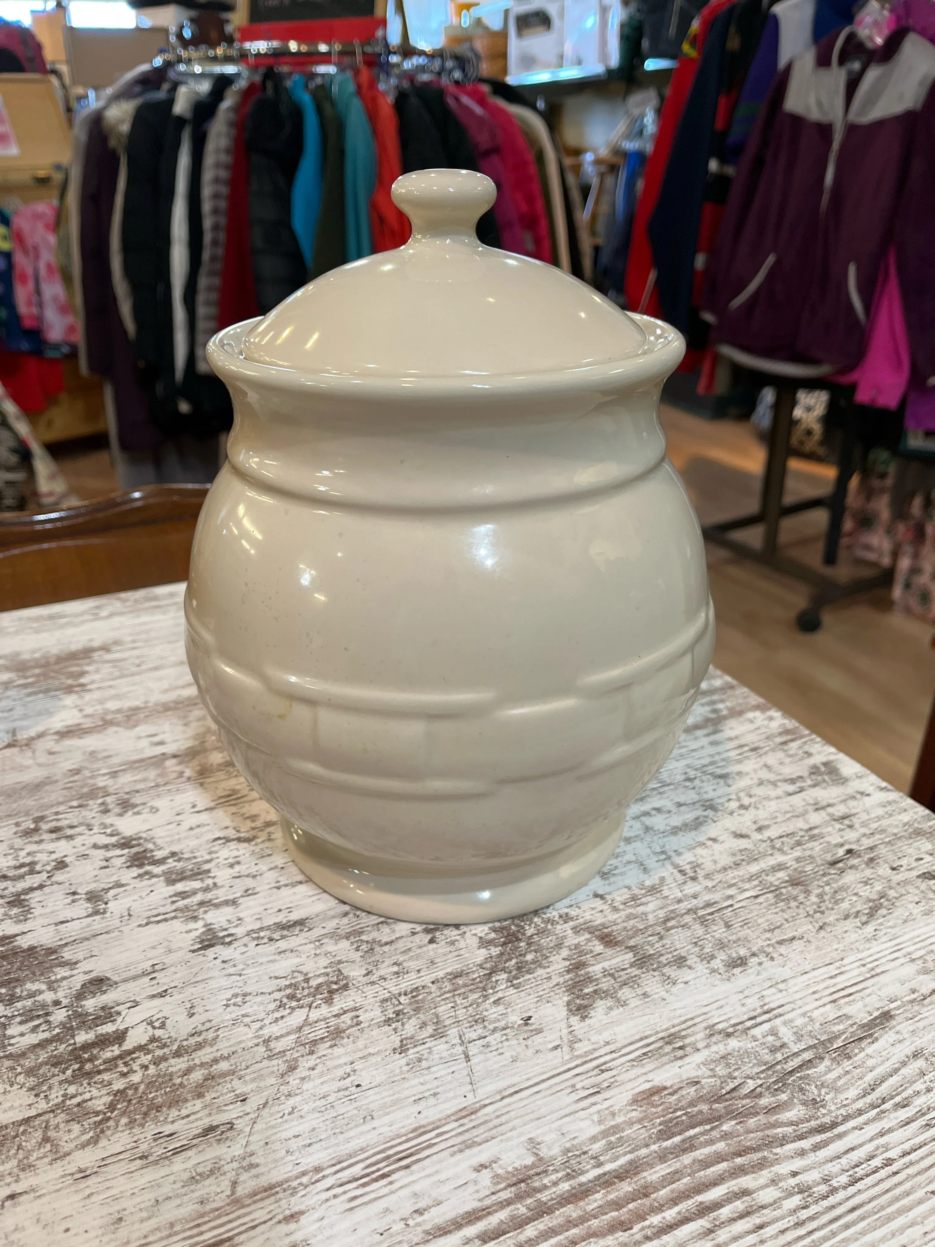 Longaberger Ivory Jar