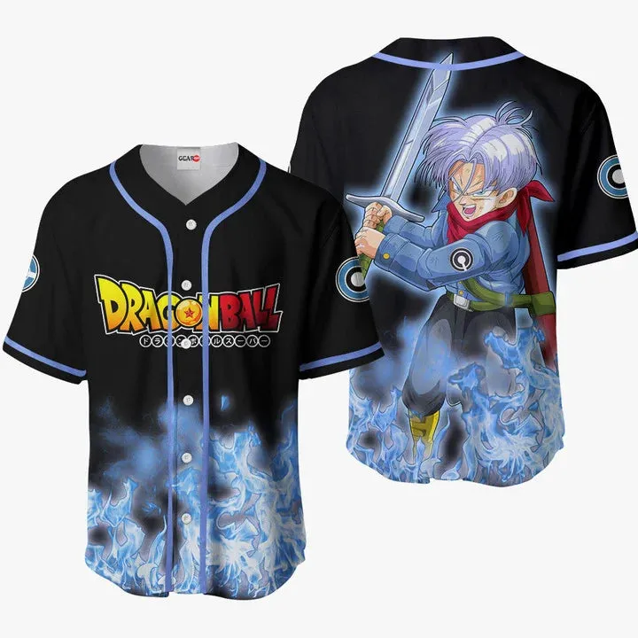 Nysekai "3D Anime Trunks Custom Fandom - Dragon Ball" Baseball Tee