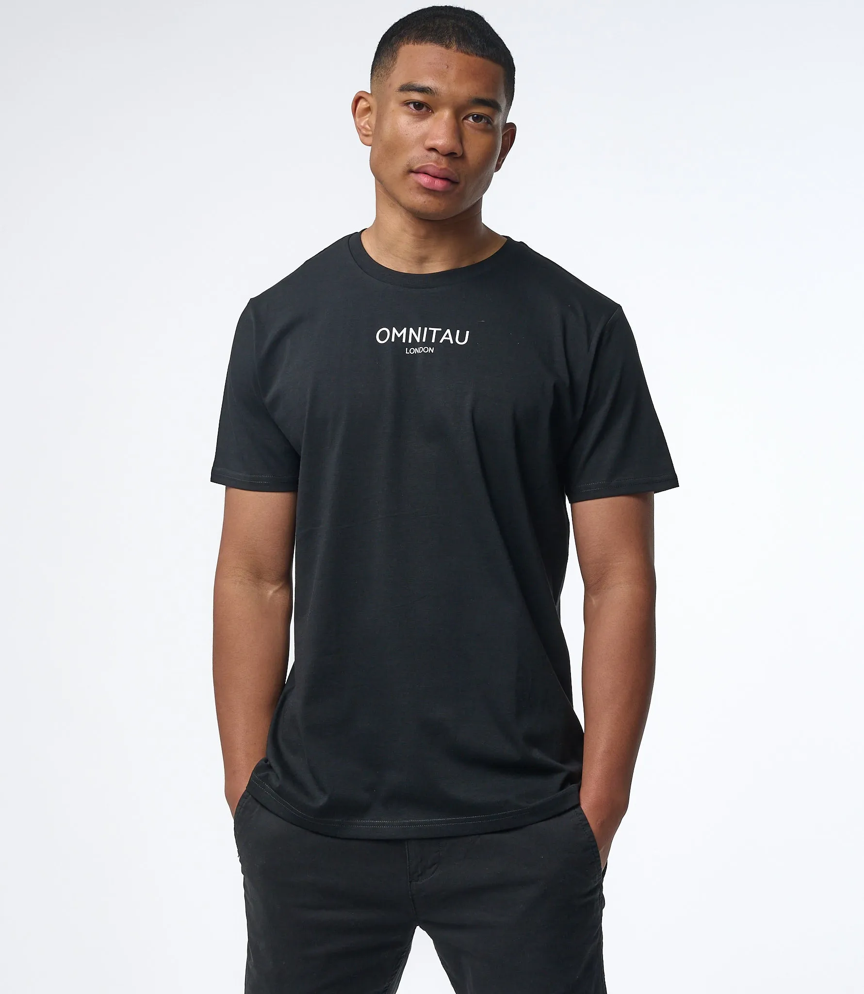 Omnitau Men's Soho Organic Cotton Crew Neck T-Shirt - Black