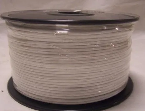 Plastic Parallel Lamp Cord - IVORY- No.18 250ft spool