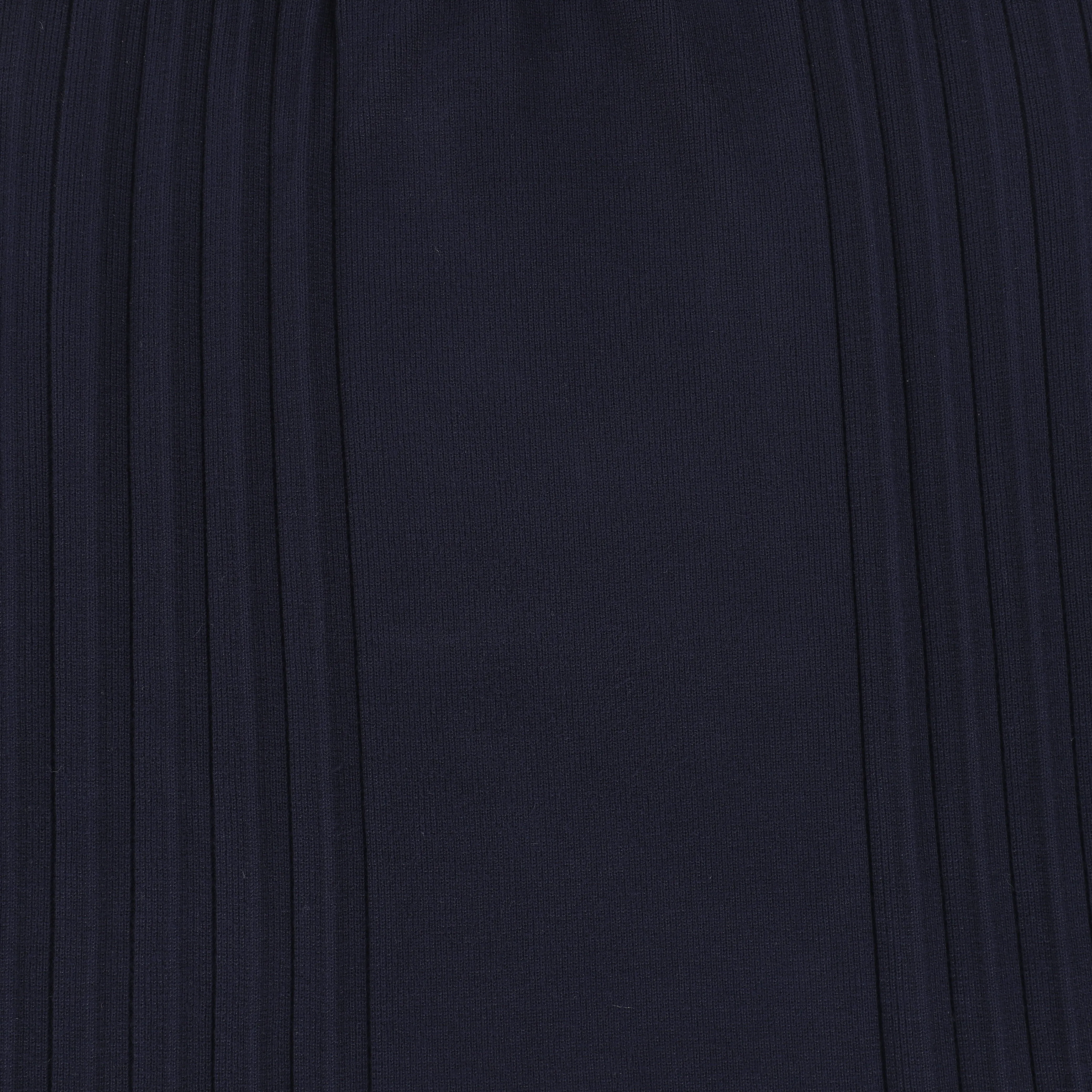 Pleated detail navy knit skirt by Bamboo