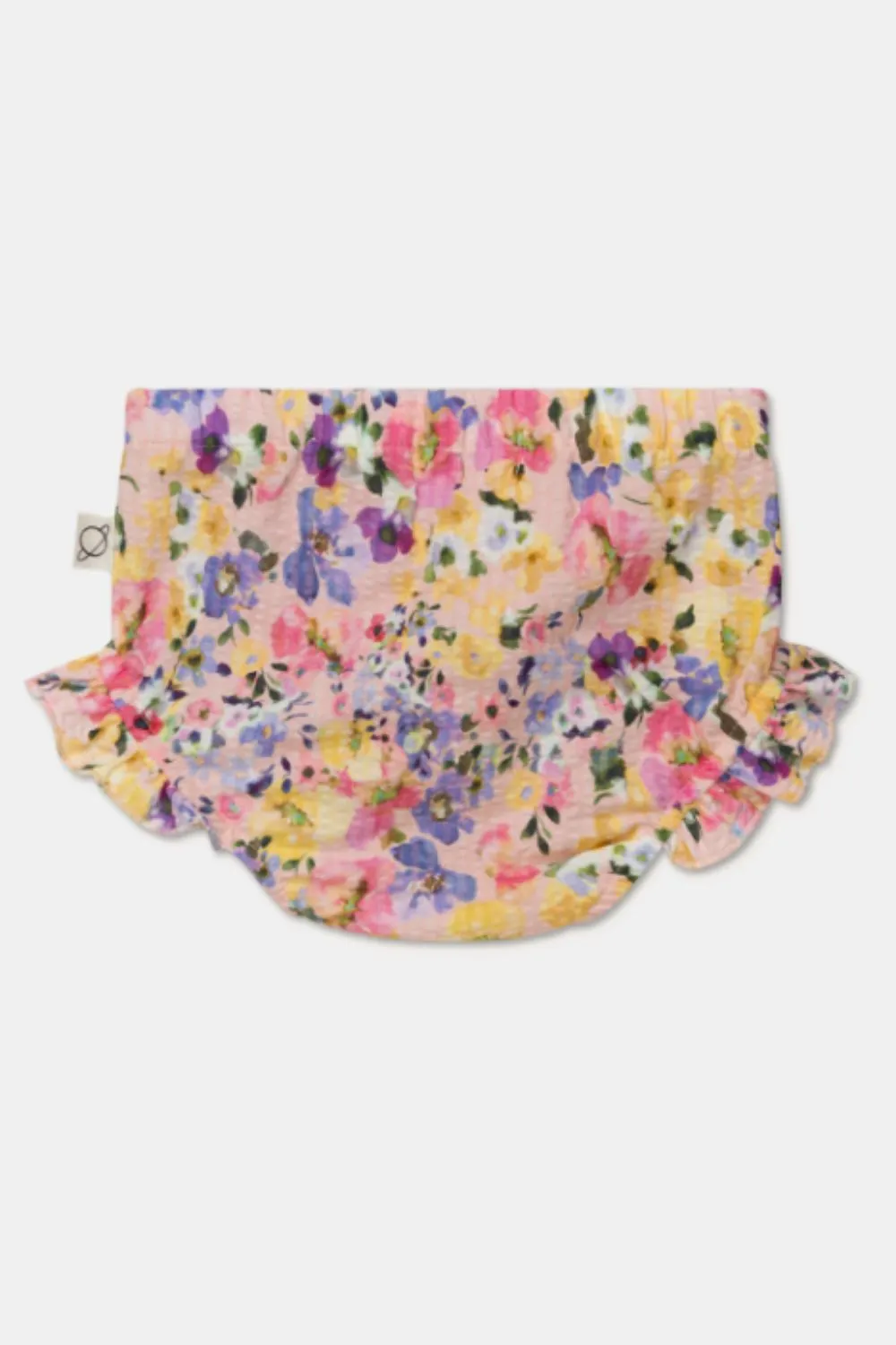 SEERSUCKER FLORAL BABY BLOOMERS