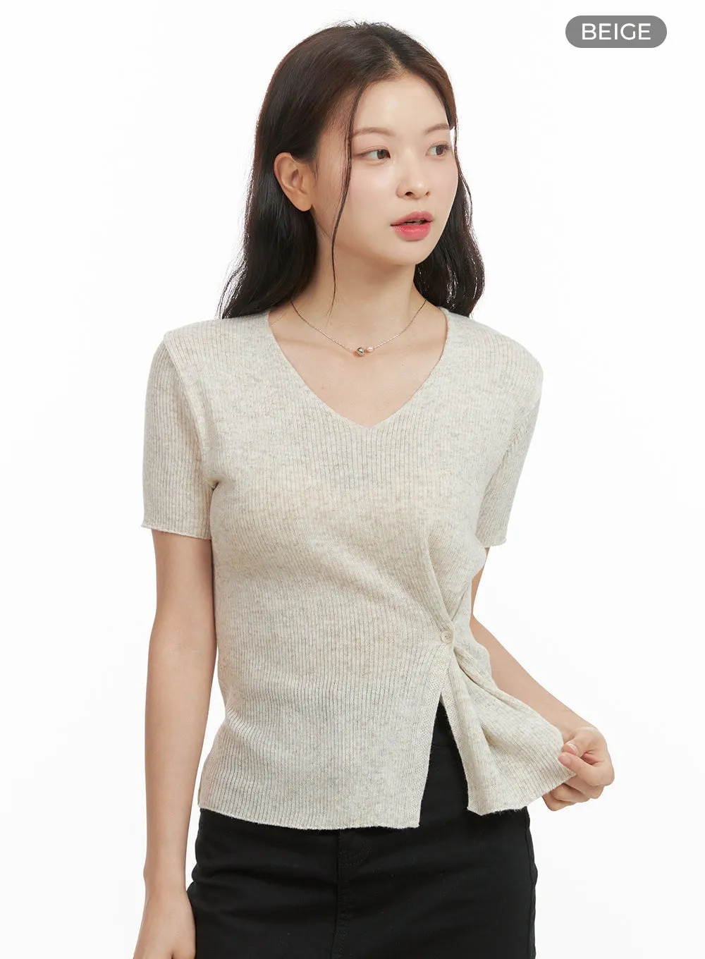 Side Buttoned Top OY417