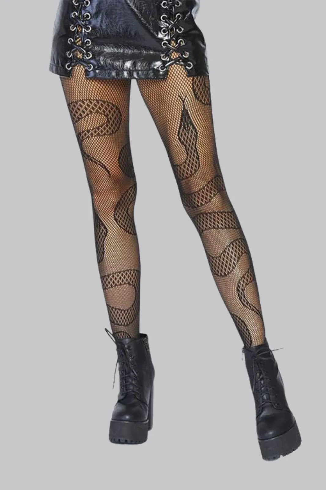 Snake Net Tights