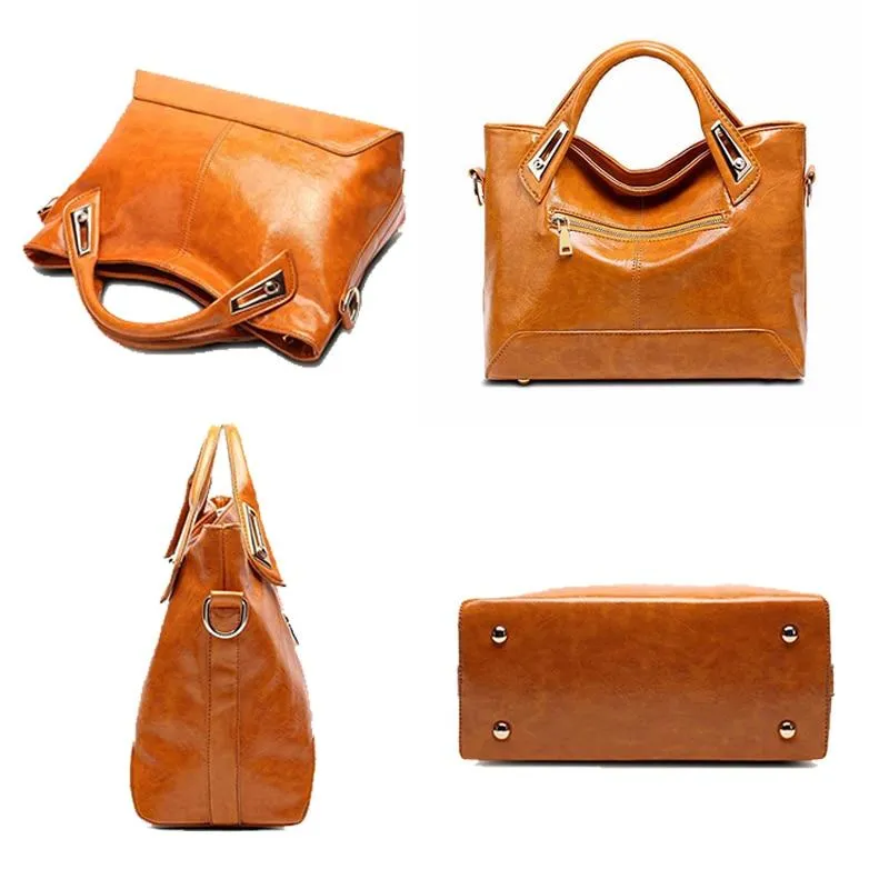 Sophisticated and Chic Glossy Shoulder Bag