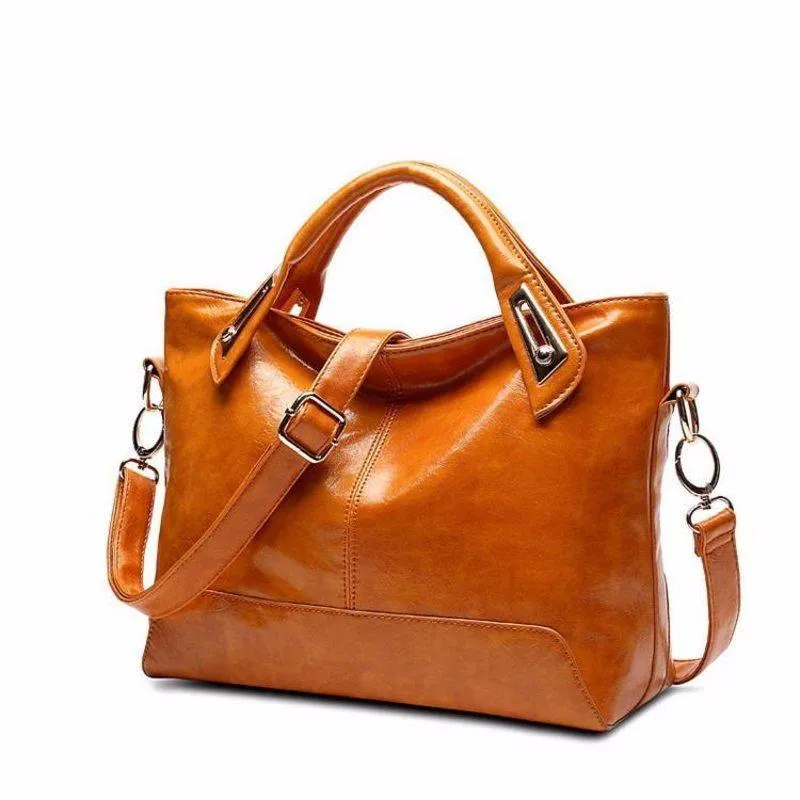 Sophisticated and Chic Glossy Shoulder Bag