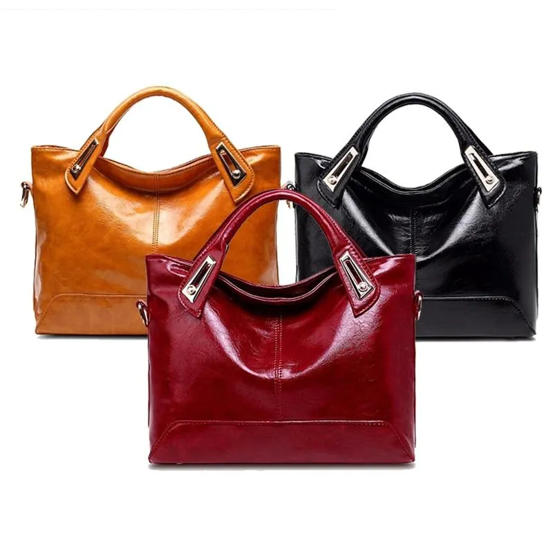 Sophisticated and Chic Glossy Shoulder Bag