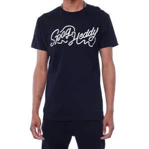 Spaghetti Letters T Shirt Black