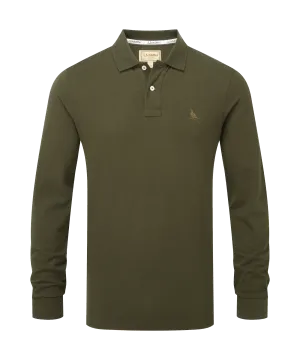 St Ives Long Sleeve Polo Shirt - Forest