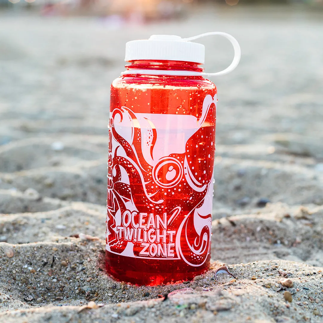 Strawberry Squid, WHOI X Cape Clasp: Keep it Weird Water bottle