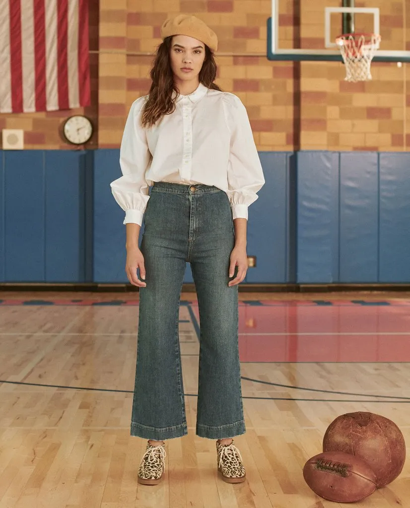 The Great - Scholar Button Up Shirt in White