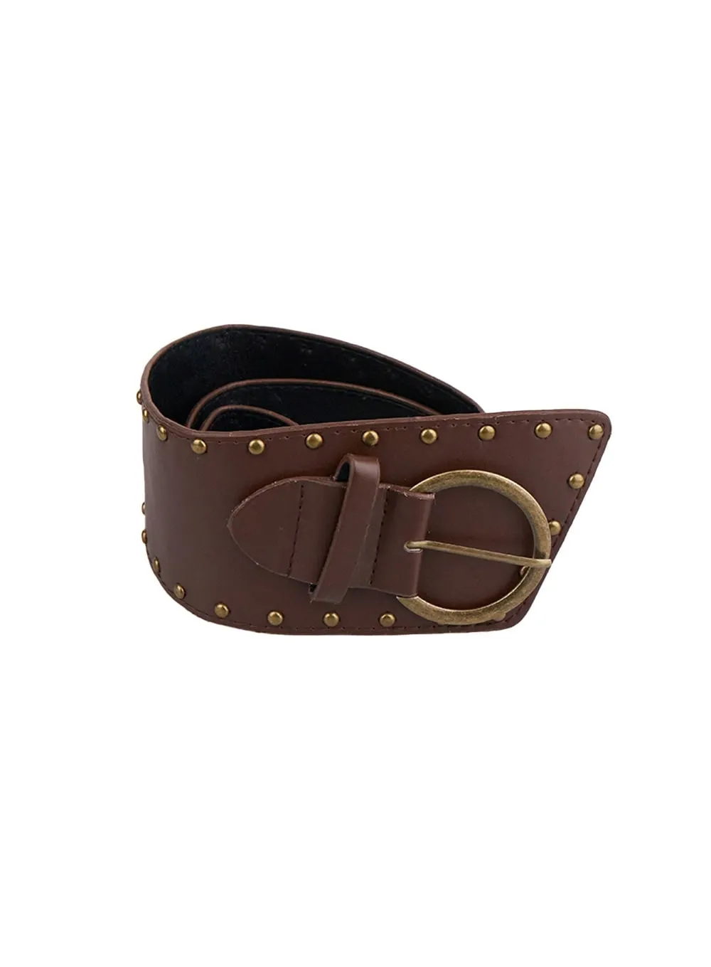 Trendy Faux Leather Studded Belt IN427