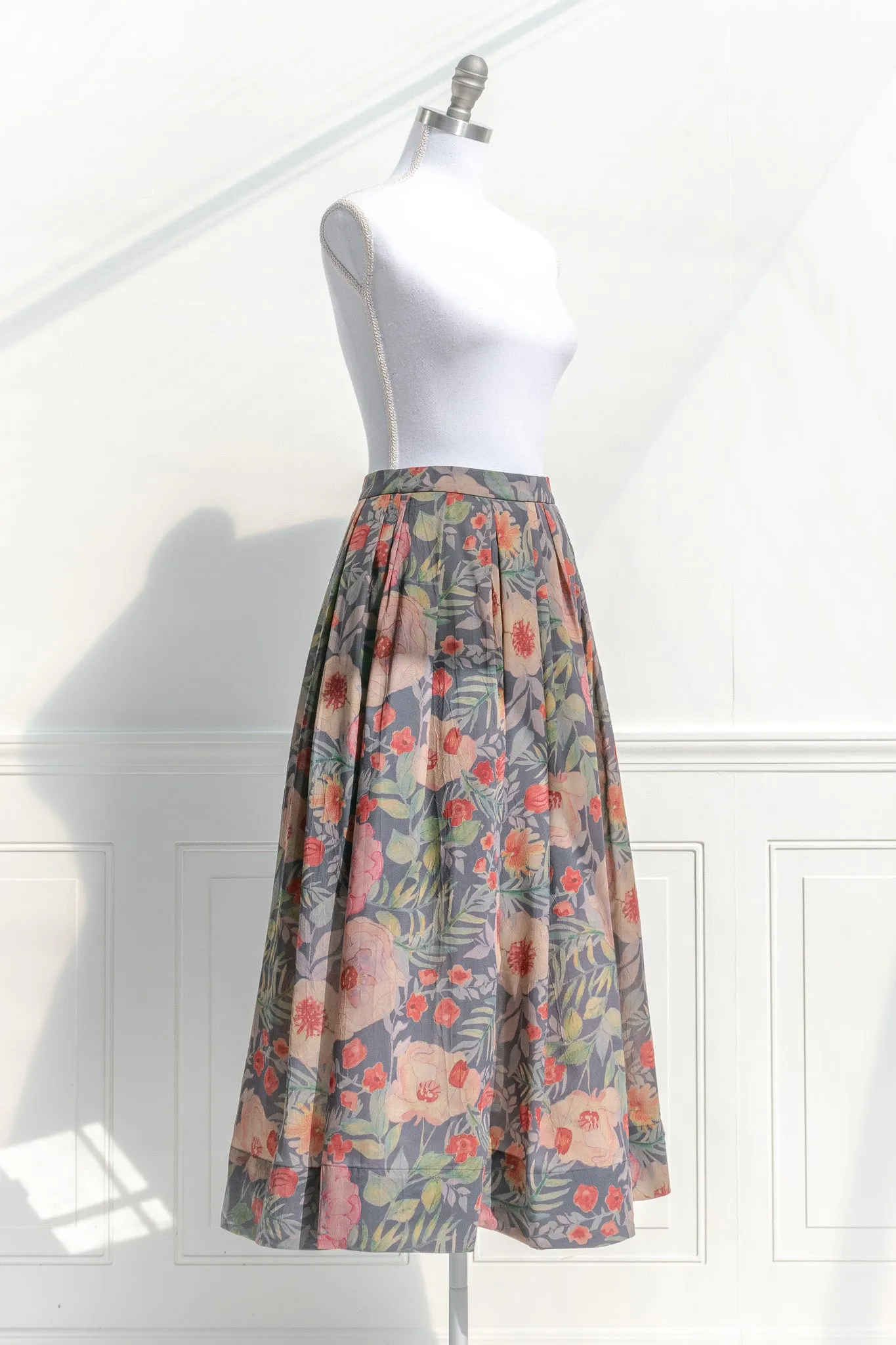 Vivienne Floral Midi Skirt